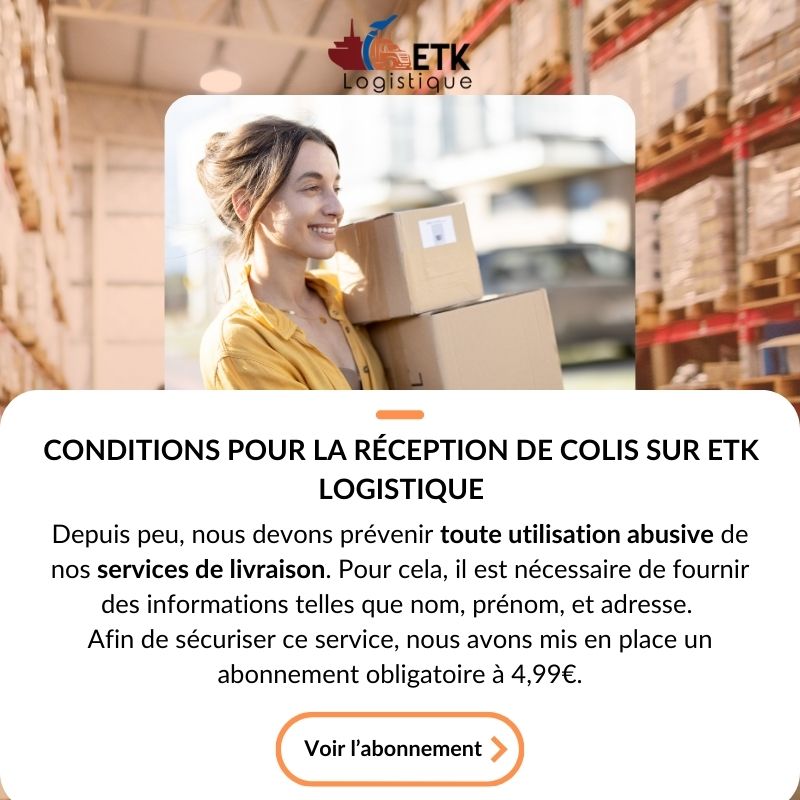 abonnement livraison ETK Logistique